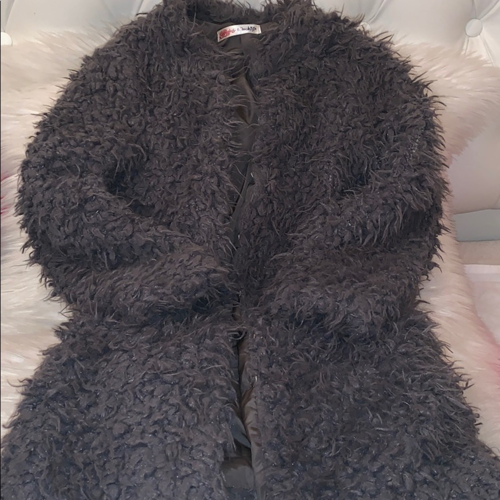 Ragdoll and Rockets Shaggy Girls Faux Fur Coat